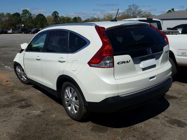 5J6RM4H72EL057918 - 2014 HONDA CR-V EXL WHITE photo 3