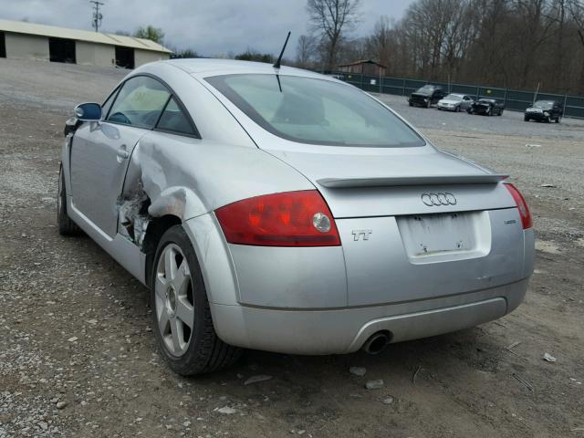 TRUWX28N311020570 - 2001 AUDI TT QUATTRO SILVER photo 3