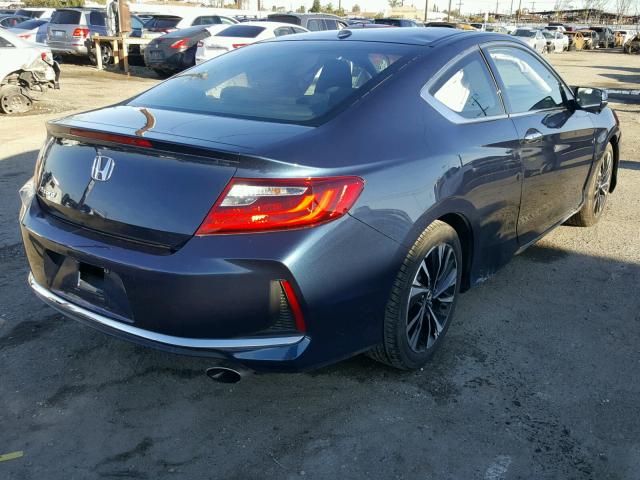 1HGCT1B74GA010623 - 2016 HONDA ACCORD EX BLUE photo 4