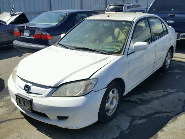 JHMES96674S020772 - 2004 HONDA CIVIC HYBR WHITE photo 2