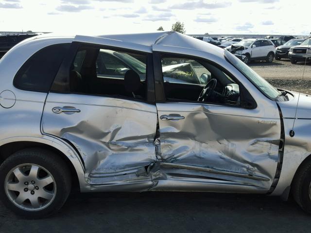 3C4FY58B04T207289 - 2004 CHRYSLER PT CRUISER SILVER photo 9