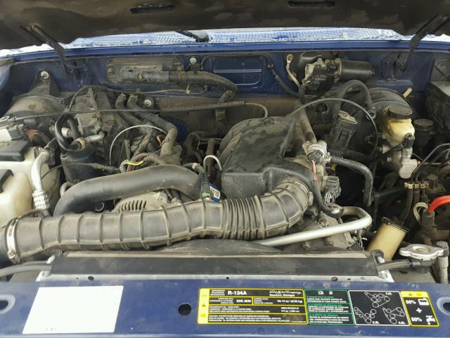 1FTYR14U04PA43522 - 2004 FORD RANGER SUP BLUE photo 7