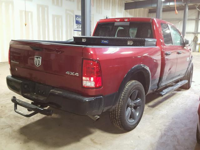 1C6RR7GT1FS622035 - 2015 RAM 1500 SLT MAROON photo 4