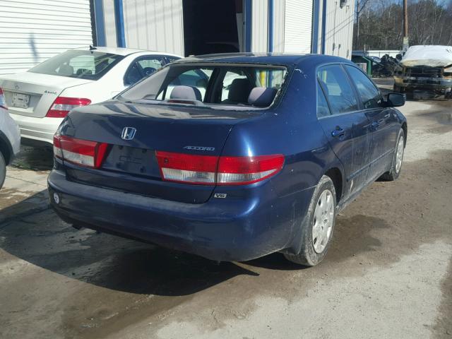 1HGCM663X3A069333 - 2003 HONDA ACCORD LX BLUE photo 4