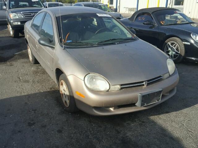 1P3ES46C11D252603 - 2001 PLYMOUTH NEON BASE 棕色 照片 1