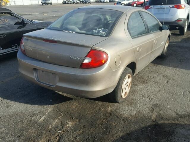 1P3ES46C11D252603 - 2001 PLYMOUTH NEON BASE 棕色 照片 4