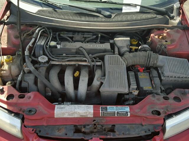 1B3EJ46X4YN262859 - 2000 DODGE STRATUS SE RED photo 7