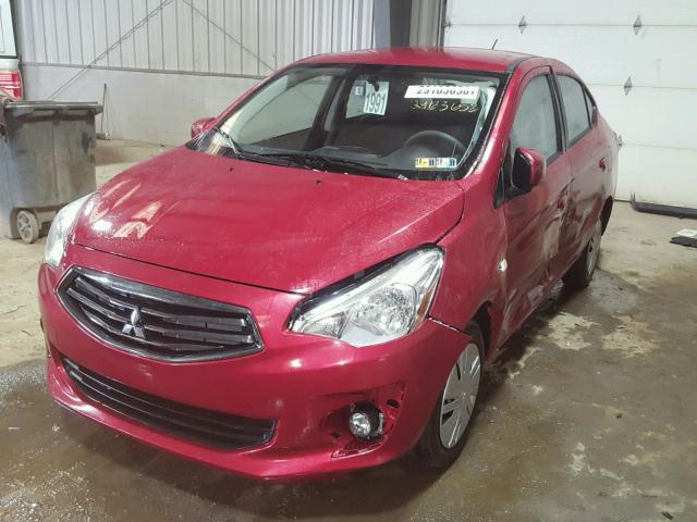 ML32F3FJ5JHF03623 - 2018 MITSUBISHI MIRAGE G4 RED photo 2