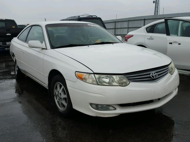 2T1CE22P42C002475 - 2002 TOYOTA CAMRY SOLA WHITE photo 1