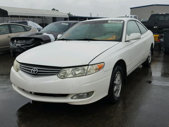 2T1CE22P42C002475 - 2002 TOYOTA CAMRY SOLA WHITE photo 2