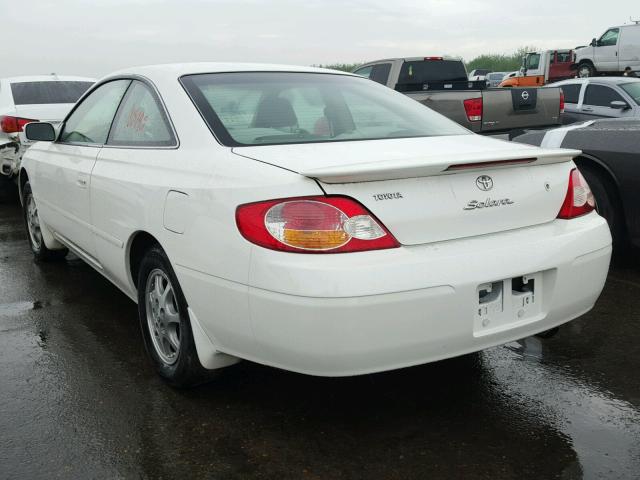 2T1CE22P42C002475 - 2002 TOYOTA CAMRY SOLA WHITE photo 3