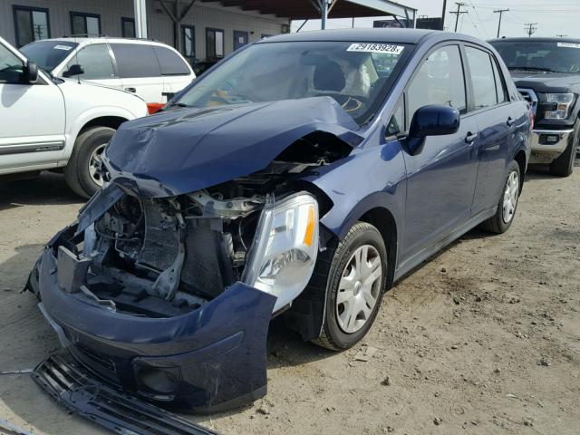 3N1BC1AP6BL458412 - 2011 NISSAN VERSA S BLUE photo 2