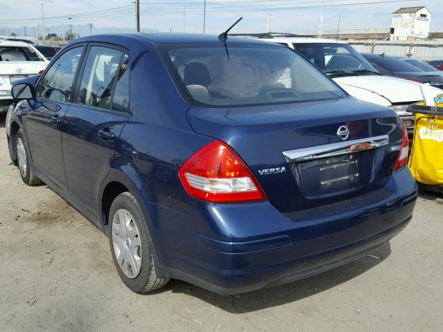 3N1BC1AP6BL458412 - 2011 NISSAN VERSA S BLUE photo 3