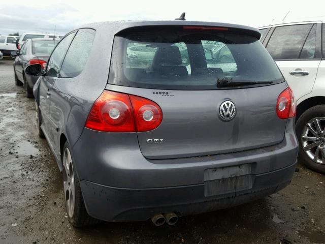 WVWFD71KX9W143216 - 2009 VOLKSWAGEN GTI GRAY photo 3