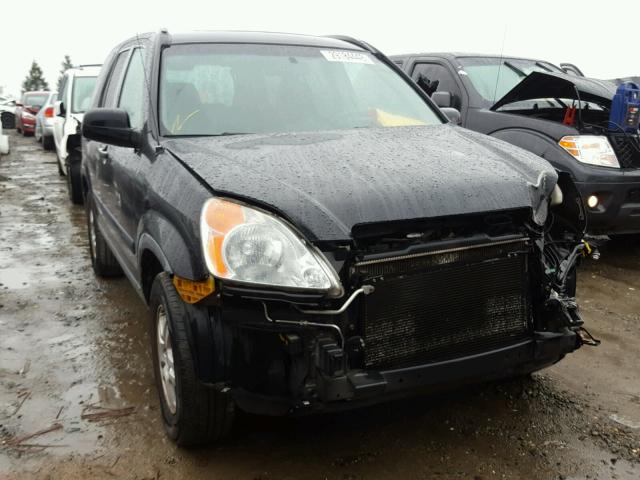 JHLRD78854C028155 - 2004 HONDA CR-V EX BLACK photo 1