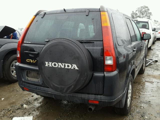 JHLRD78854C028155 - 2004 HONDA CR-V EX BLACK photo 4