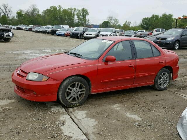 1G1JH52F537302836 - 2003 CHEVROLET CAVALIER L RED photo 10