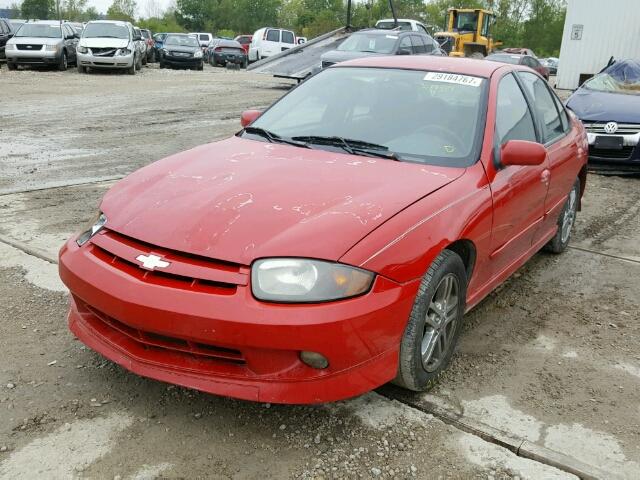 1G1JH52F537302836 - 2003 CHEVROLET CAVALIER L RED photo 2