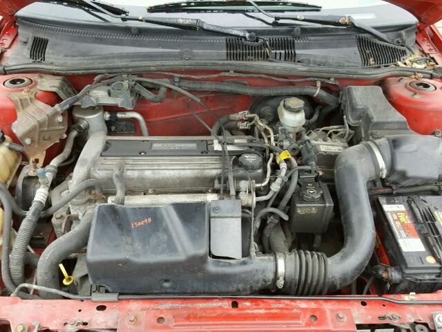 1G1JH52F537302836 - 2003 CHEVROLET CAVALIER L RED photo 7