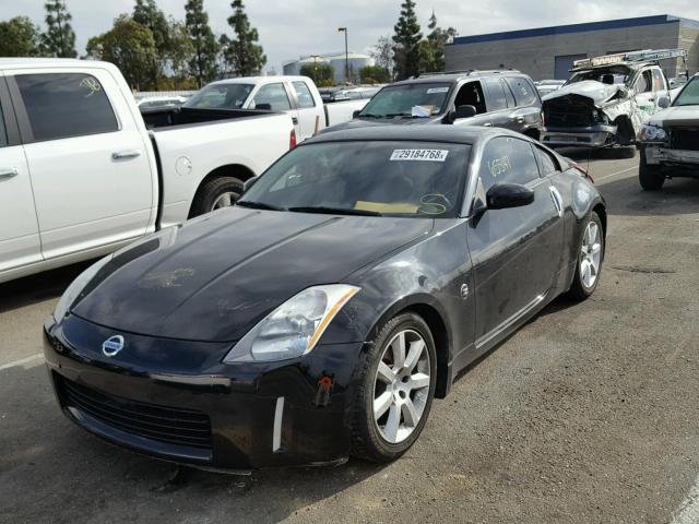 JN1AZ34E73T021774 - 2003 NISSAN 350Z COUPE BLACK photo 2