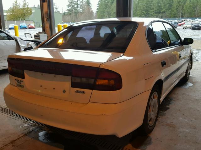 4S3BE635417216110 - 2001 SUBARU LEGACY L WHITE photo 4