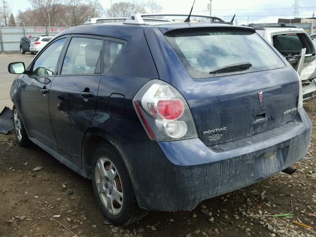 5Y2SM67049Z405423 - 2009 PONTIAC VIBE BLUE photo 3