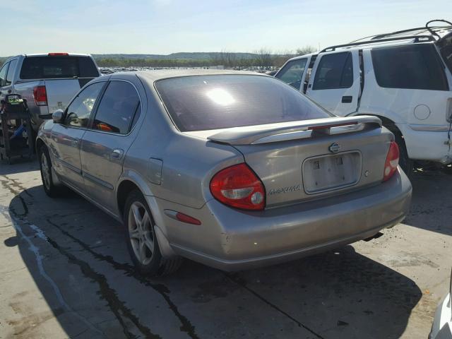 JN1CA31D41T825510 - 2001 NISSAN MAXIMA GXE GRAY photo 3