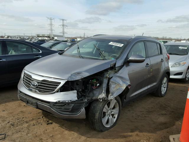 KNDPB3A28C7288386 - 2012 KIA SPORTAGE B BROWN photo 2