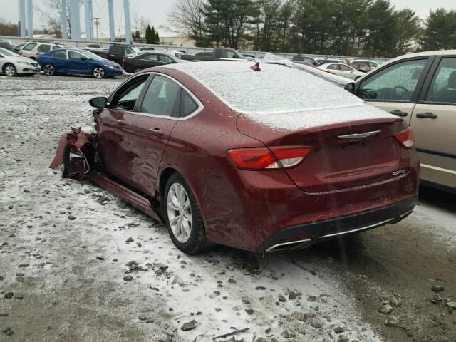 1C3CCCCG0FN524697 - 2015 CHRYSLER 200 C RED photo 3