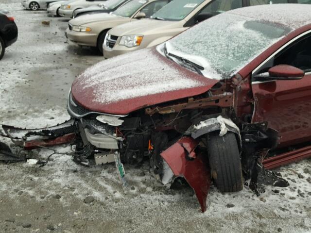 1C3CCCCG0FN524697 - 2015 CHRYSLER 200 C RED photo 9