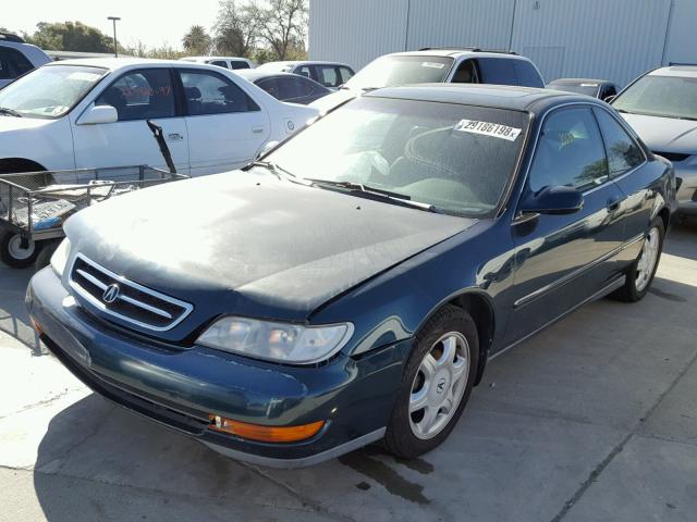 19UYA1157VL011634 - 1997 ACURA 2.2CL GREEN photo 2