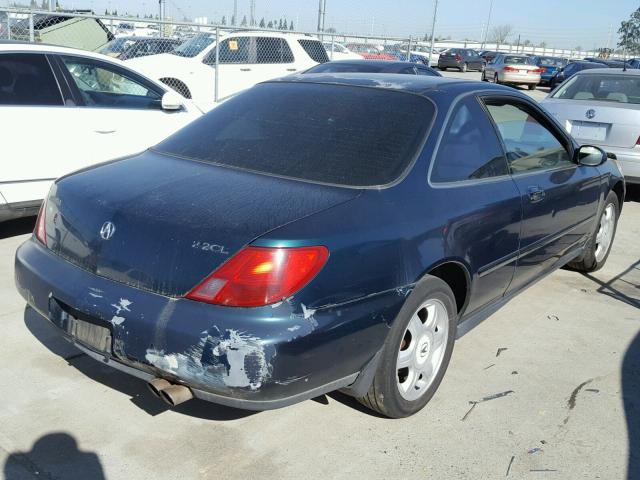 19UYA1157VL011634 - 1997 ACURA 2.2CL GREEN photo 4