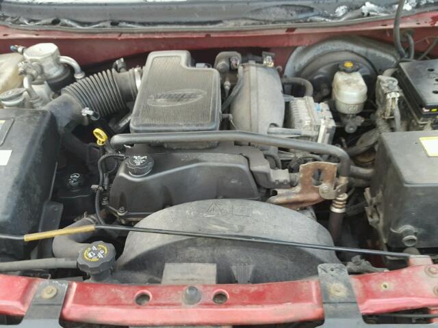 1GNDT13S732159738 - 2003 CHEVROLET TRAILBLAZE MAROON photo 7