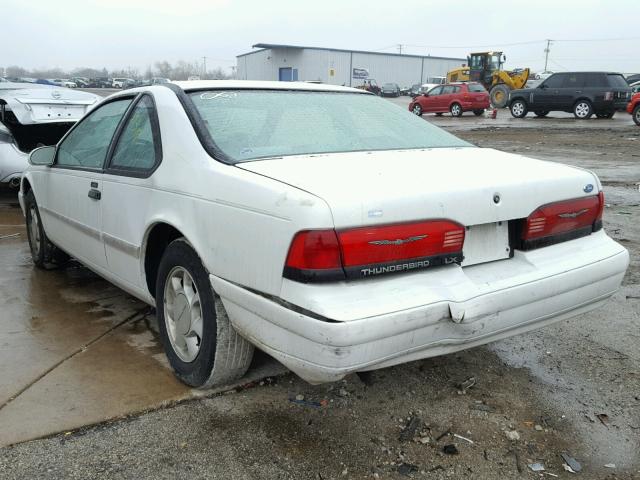 1FAPP6242PH204619 - 1993 FORD THUNDERBIR WHITE photo 3