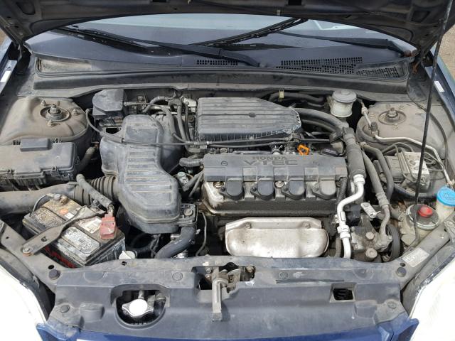 2HGES26763H534850 - 2003 HONDA CIVIC EX BLUE photo 7