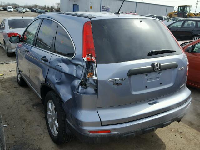 JHLRE4H43BC028631 - 2011 HONDA CR-V SE BLUE photo 3