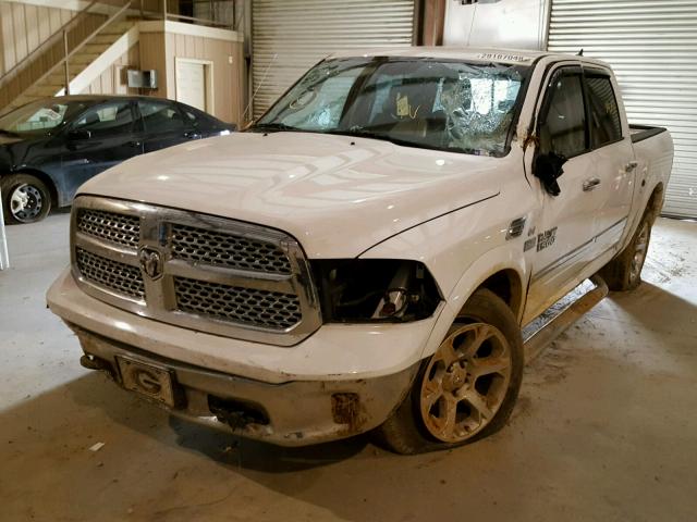 1C6RR7NT0ES153053 - 2014 RAM 1500 LARAM WHITE photo 2