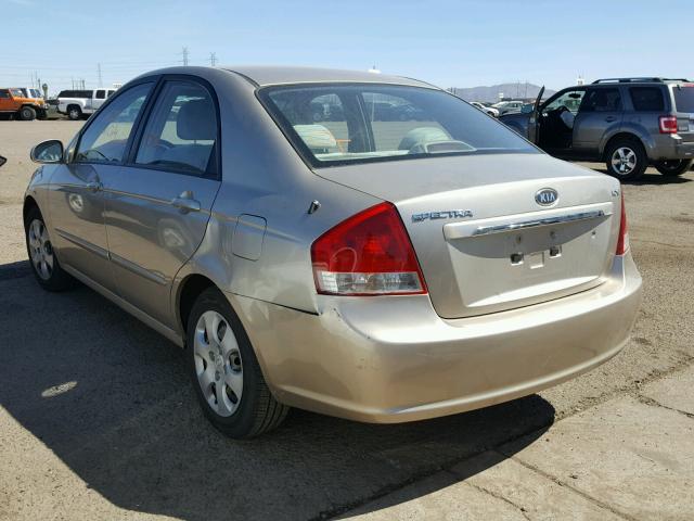 KNAFE122075404331 - 2007 KIA SPECTRA EX GOLD photo 3