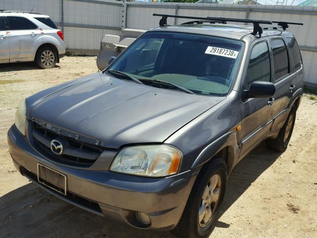 4F2YZ04144KM33407 - 2004 MAZDA TRIBUTE LX GRAY photo 2