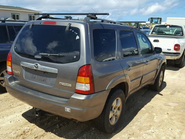 4F2YZ04144KM33407 - 2004 MAZDA TRIBUTE LX GRAY photo 4