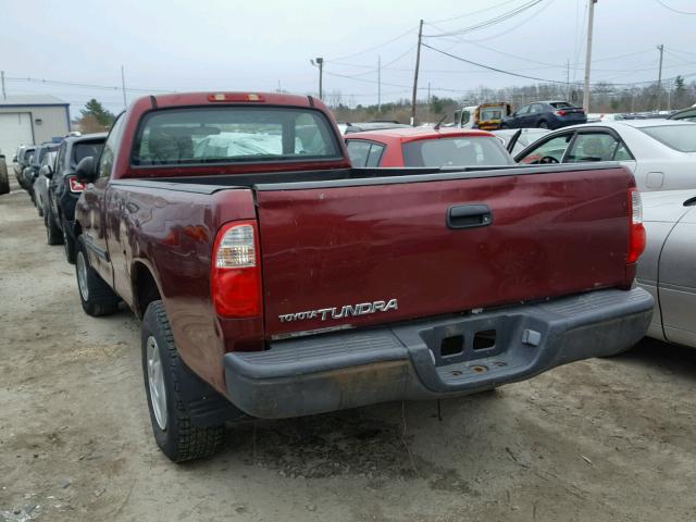 5TBJU32115S447966 - 2005 TOYOTA TUNDRA BURGUNDY photo 3