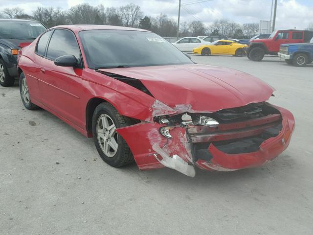 2G1WX12KX49428673 - 2004 CHEVROLET MONTE CARL RED photo 1