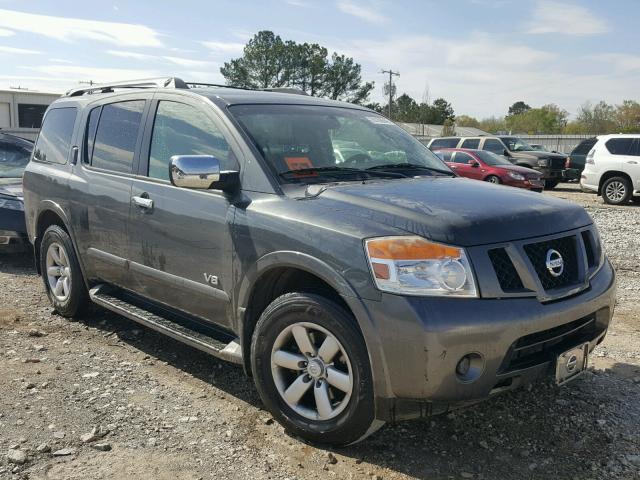 5N1BA08D28N625376 - 2008 NISSAN ARMADA SE GRAY photo 1