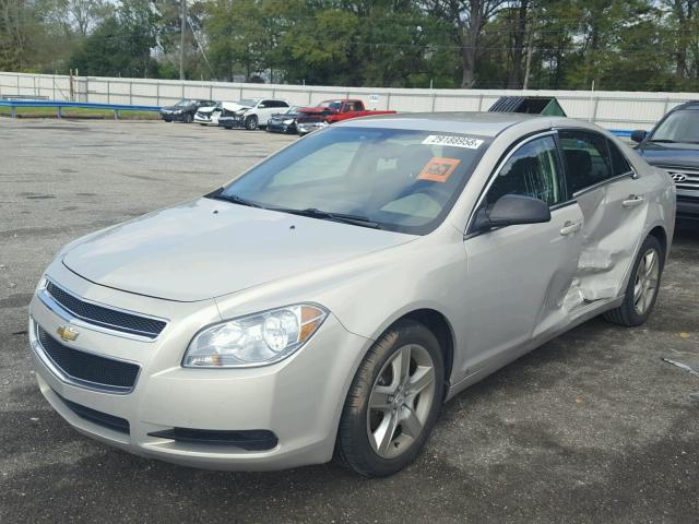 1G1ZB5EB6AF115928 - 2010 CHEVROLET MALIBU LS ოქროსფერი ფოტო 2