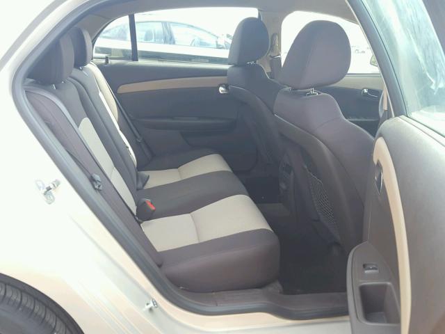 1G1ZB5EB6AF115928 - 2010 CHEVROLET MALIBU LS ოქროსფერი ფოტო 6