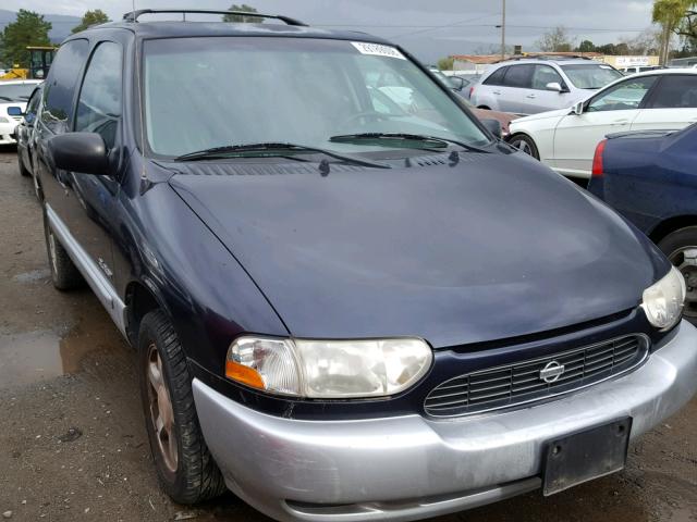 4N2XN11T4YD820484 - 2000 NISSAN QUEST SE BLUE photo 1