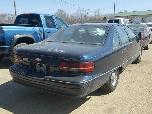 1G1BN53E3NW120922 - 1992 CHEVROLET CAPRICE CL BLUE photo 4