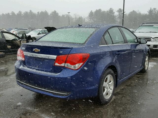 1G1PF5SCXC7248231 - 2012 CHEVROLET CRUZE LT BLUE photo 4