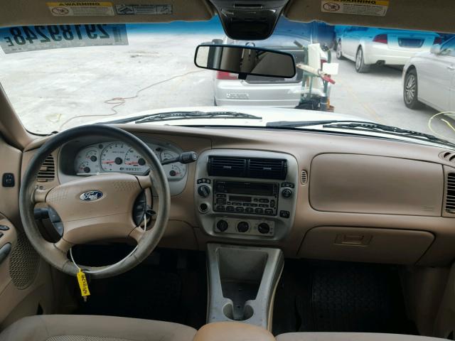 1FMZU77E01UC96861 - 2001 FORD EXPLORER S WHITE photo 9