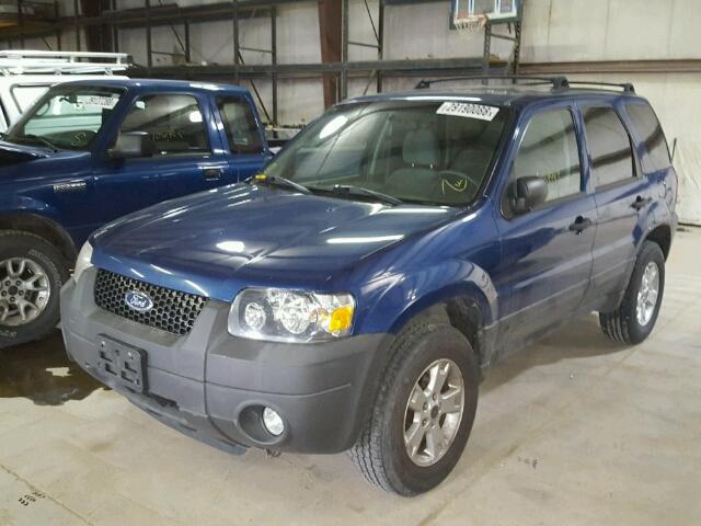 1FMYU93ZX7KA51554 - 2007 FORD ESCAPE XLT BLUE photo 2